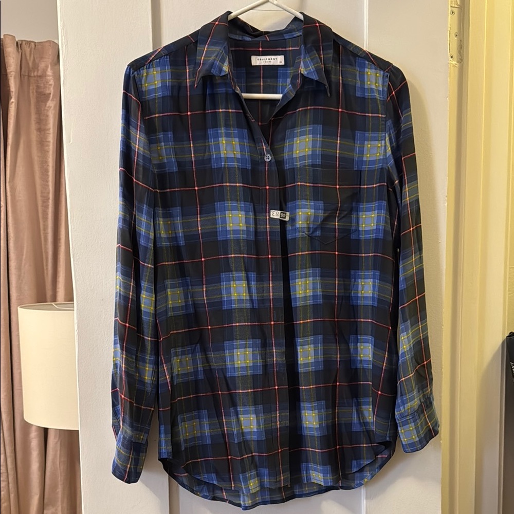 Plaid Button-Up Shirt